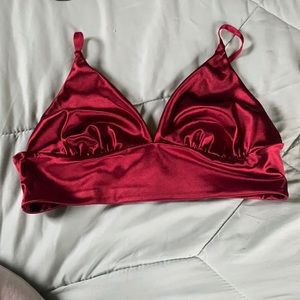 It’s a crop top , red